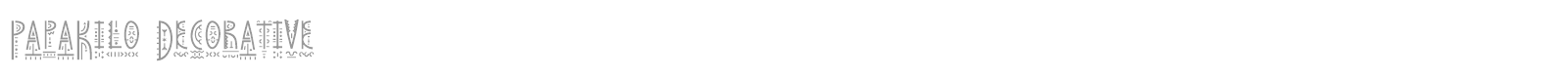 PapaKilo font preview